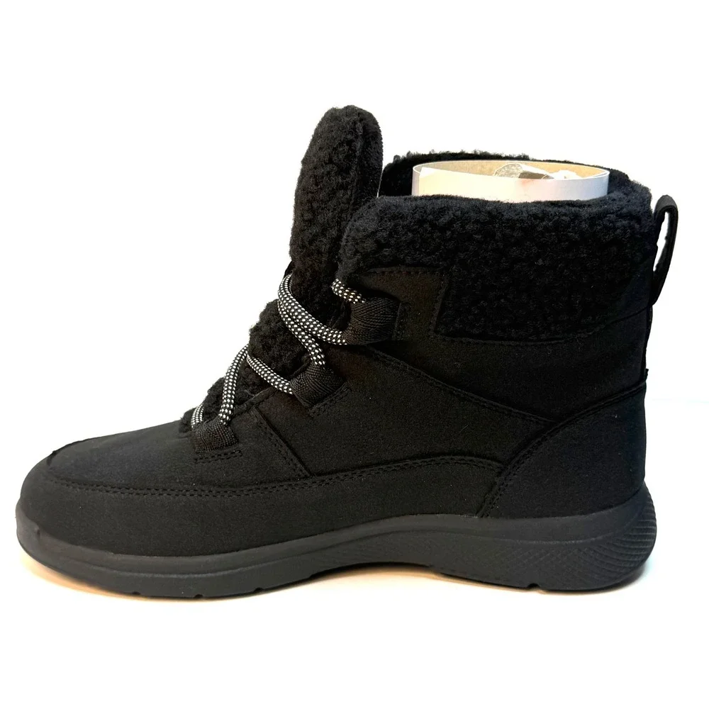 JBU Women's Freeze Round Toe Boots Black Size 8.5M NWT/BOX